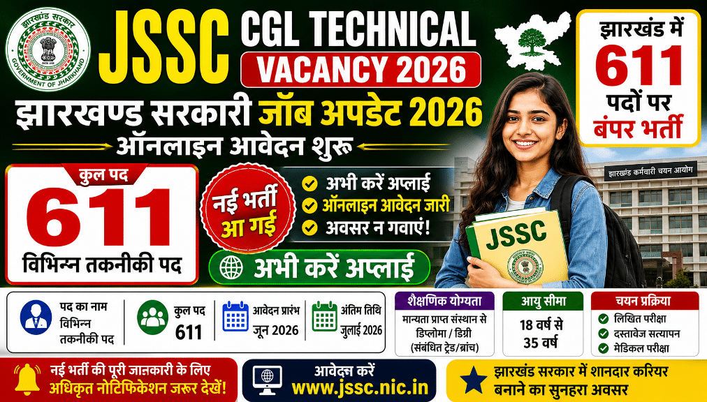 JSSC CGL Technical Vacancy 2026